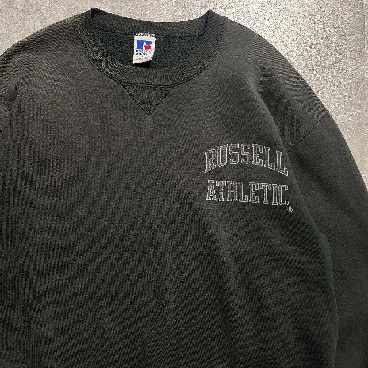 RUSSELL ATHLETIC ラッセル スウェット トレーナー 90s USA製 ブラック