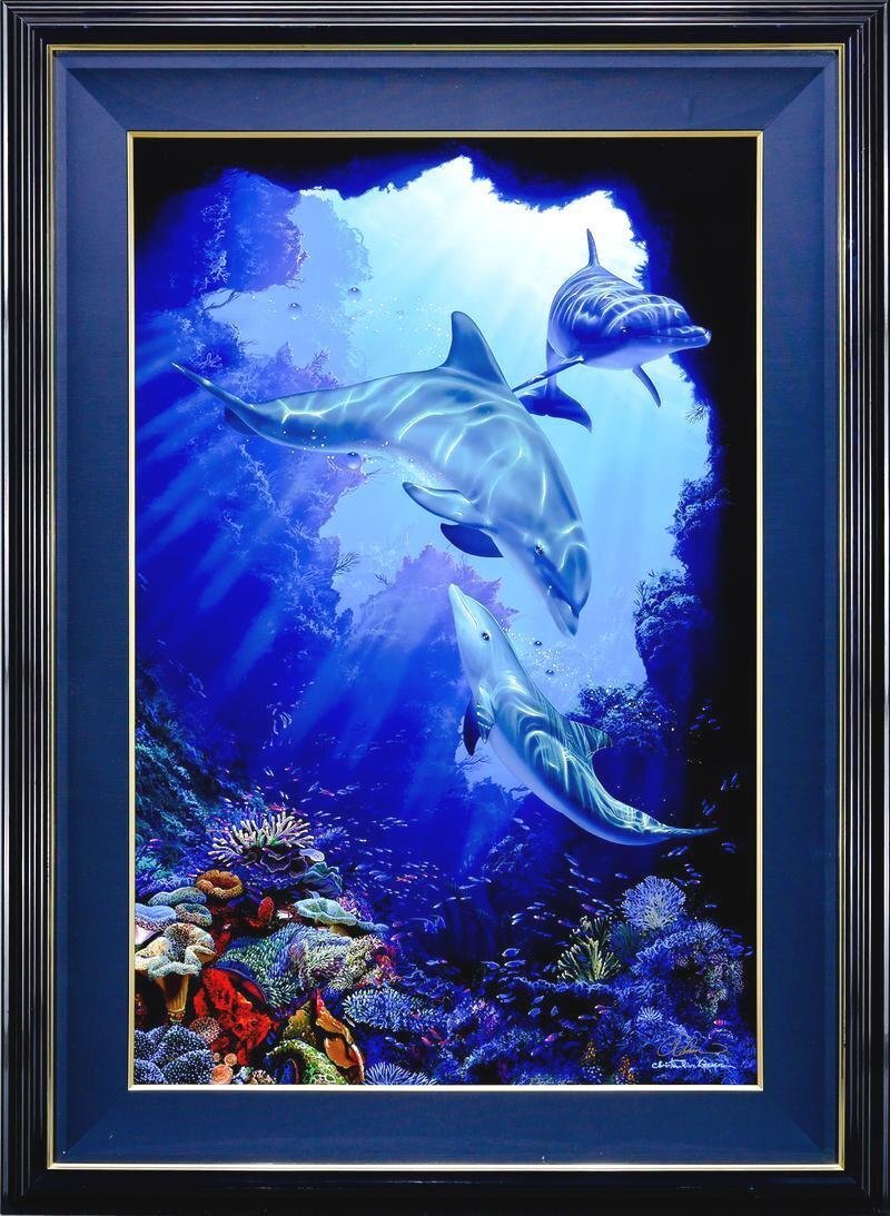 真作】 クリスチャン・ラッセン 絵画 クリスチャンラッセン 絵画