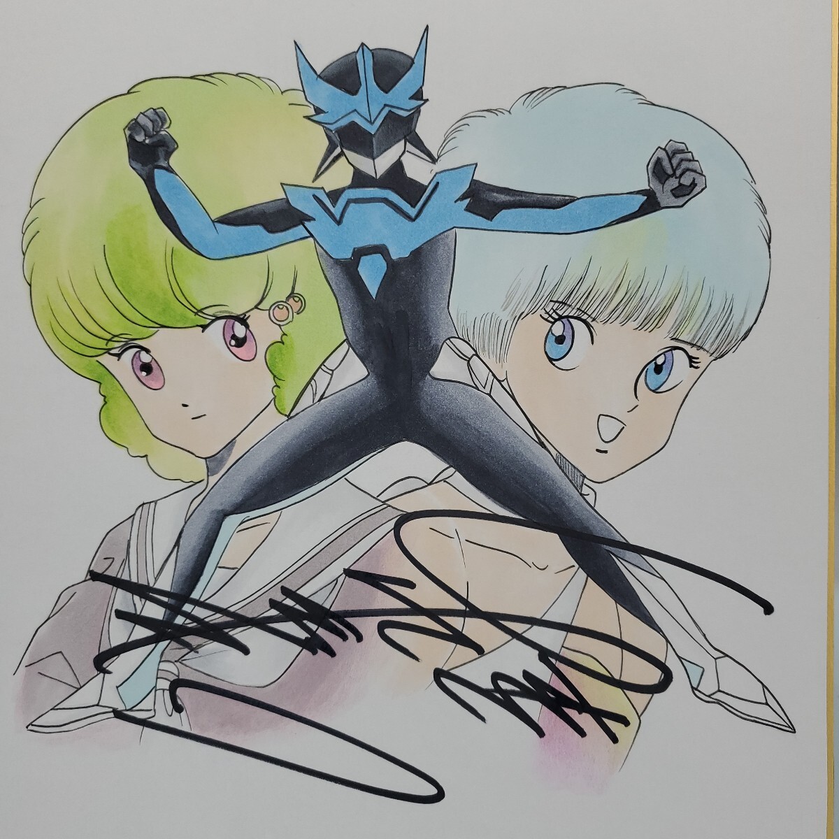 革命機ヴァルヴレイヴ 直筆イラスト色紙 革命機ヴァルヴレイヴ直筆