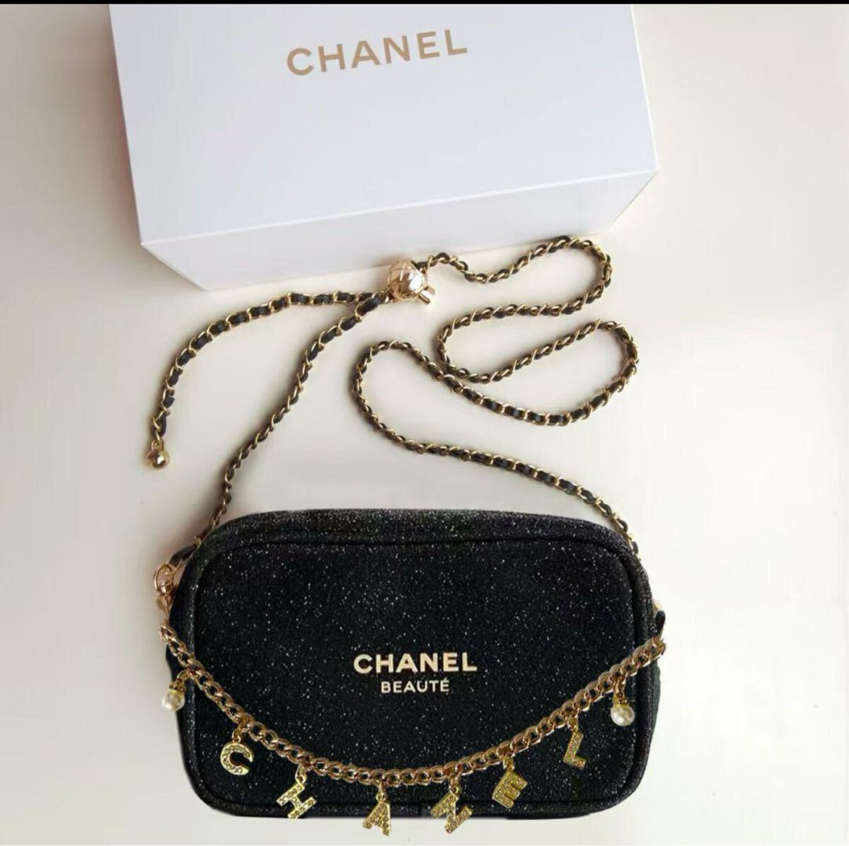 CHANEL ノベルティ BEAUTE ショルダーバッグ ブラックショルダーバッグ