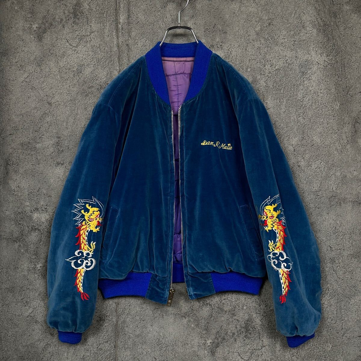 希少 70s 80s ビンテージ 別珍 スカジャン スーベニア ジャケット