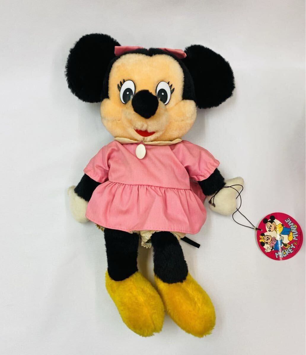 希少 80'sビンテージ ミニーマウス ミニーちゃん ぬいぐるみ 2体