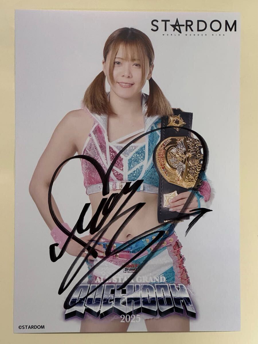 Yahoo!オークション - 女子プロレス スターダム 岩谷麻優 直筆サイン入