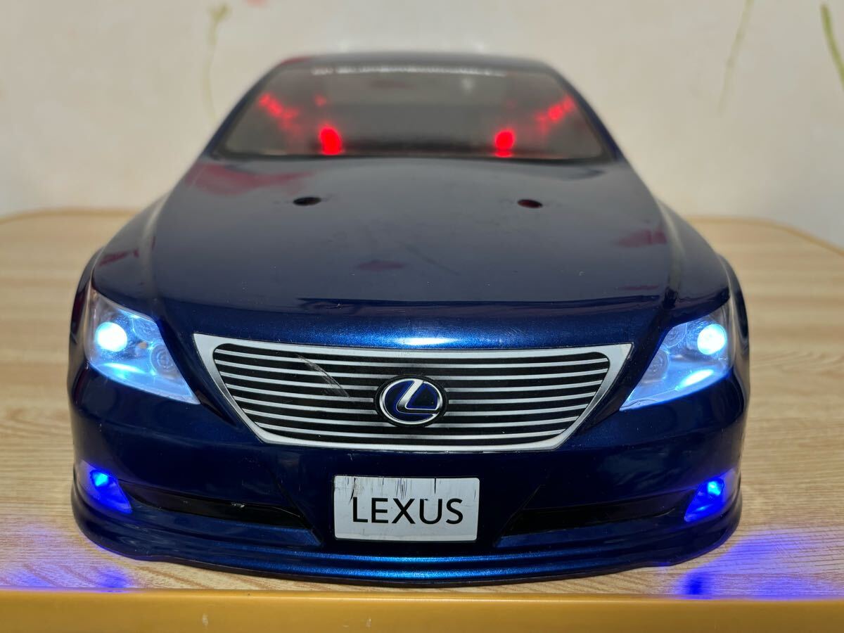 送料無料 1/10 ABC HOBBY レクサス LS460 LS600h ダークブルー LED付き
