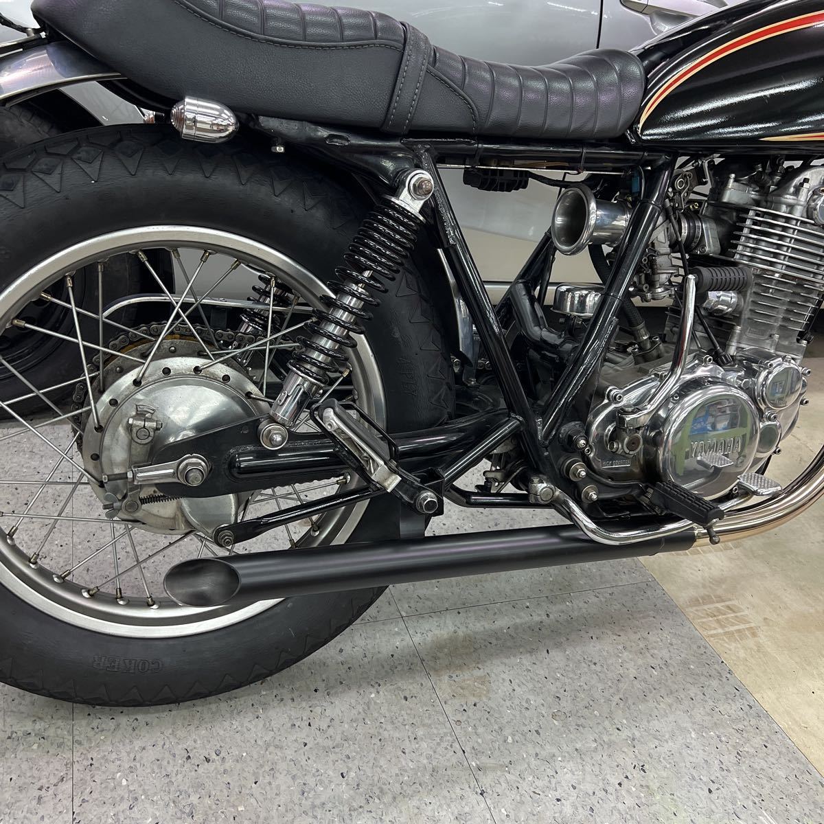 Yahoo!オークション - ワンオフ SR400 ショート菅 ドラッグパイプスラ