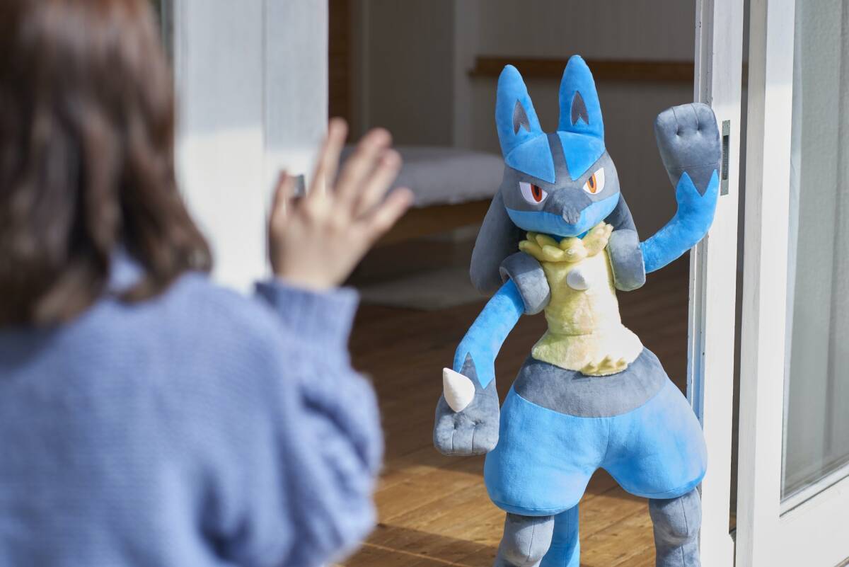 タグ付き美品】等身大 ルカリオ ぬいぐるみ ポケモン 約120cm 受注生産