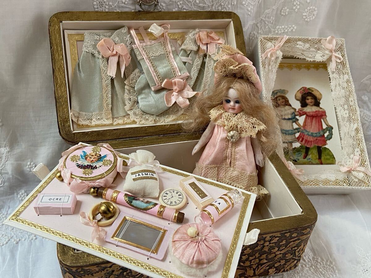 Yahoo!オークション - アンティークフレンチミニョネット プレゼンテー