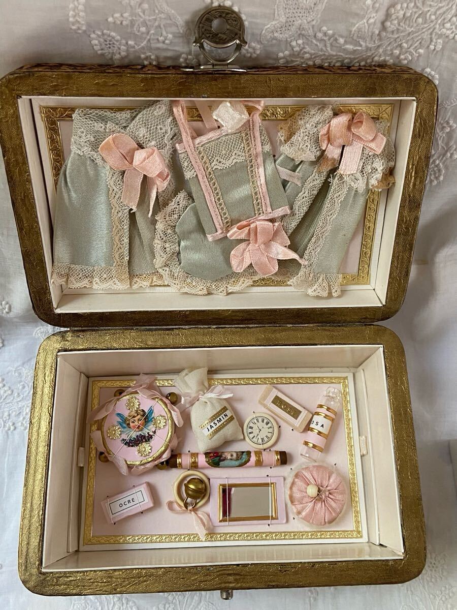 Yahoo!オークション - アンティークフレンチミニョネット プレゼンテー