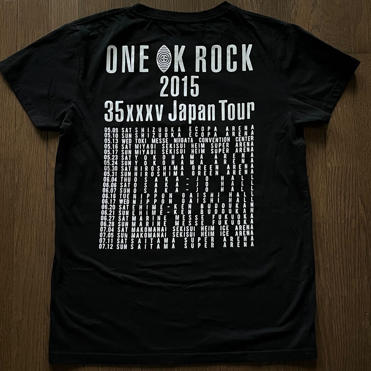 ワンオク ONE OK ROCK 35xxxv Japan Tour Tシャツ ブラック L バック