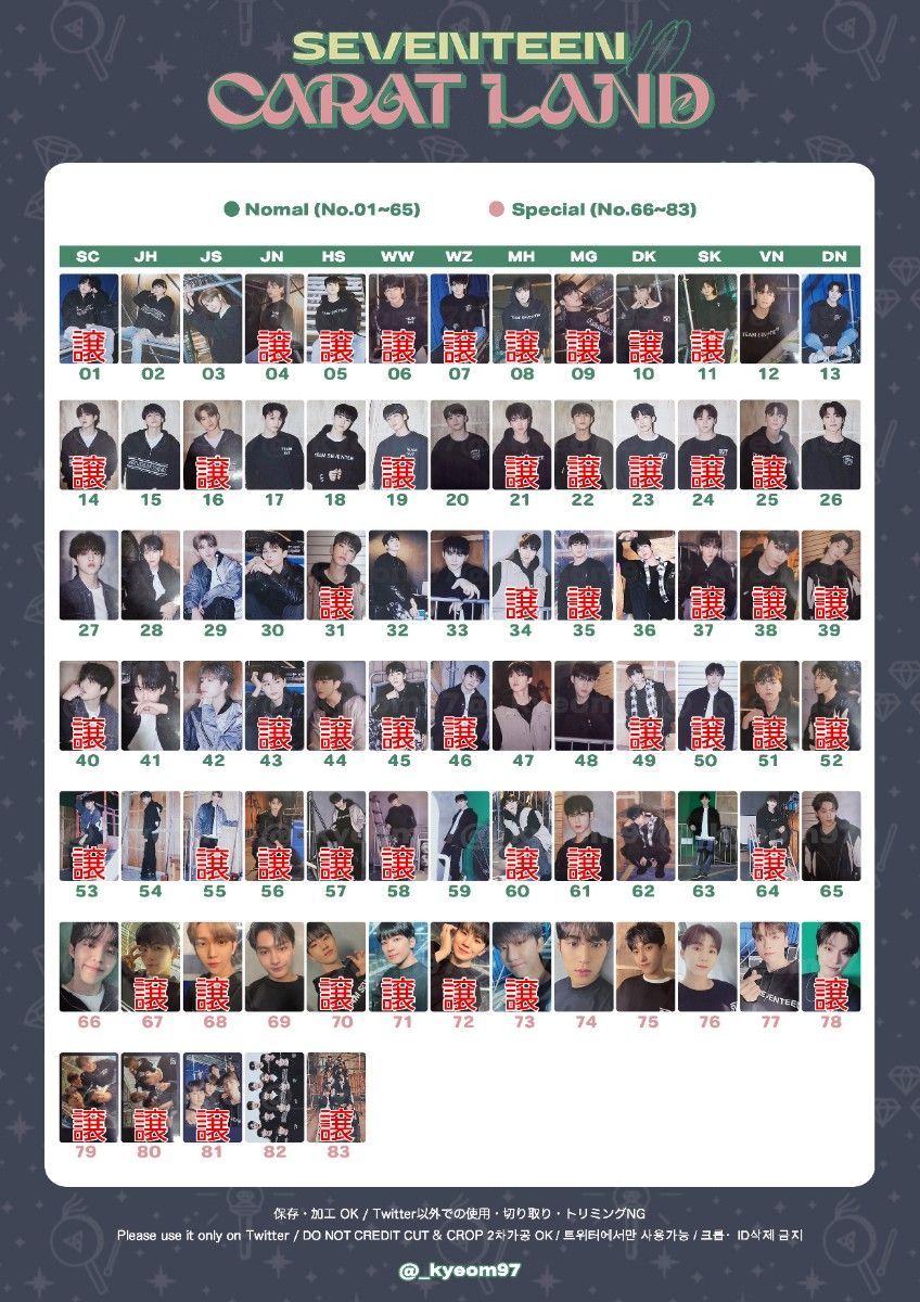 SEVENTEEN CARATLAND 2019 トレカ コンプ SEVENTEEN CARATLAND 2019