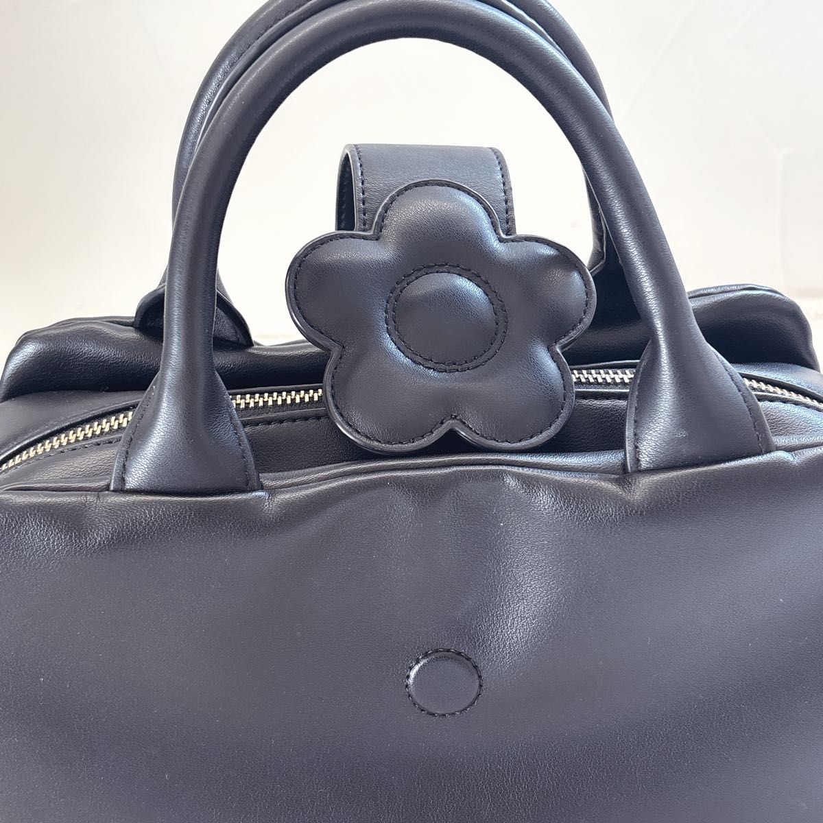 MARY QUANT マリークワント フラップデイジー 2WAYミニトート ブラック