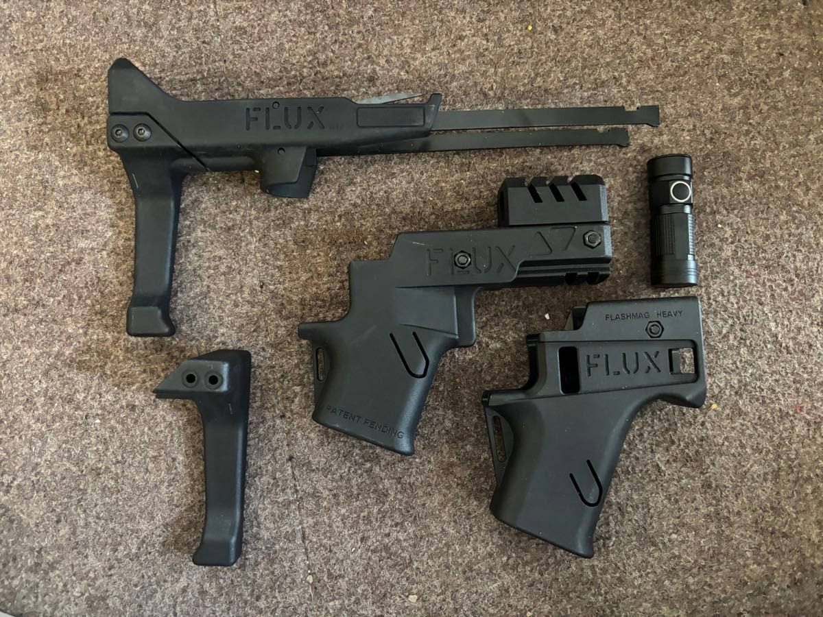 FLUX BRACE グロック ストック グリップ g17専用 エアガン 5件セット