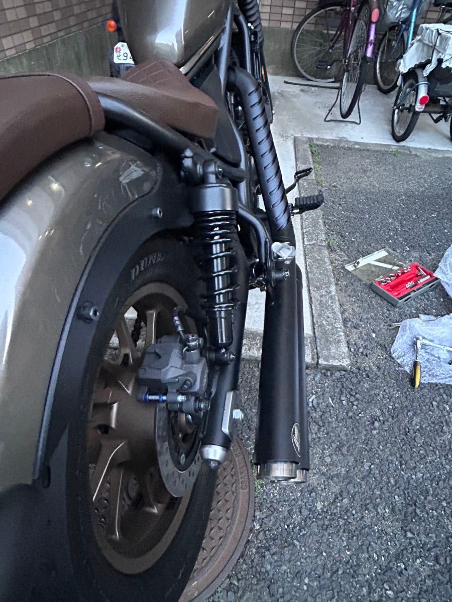 2017-2022年式レブル250用マフラー Gem classicV2改良モデル エンド