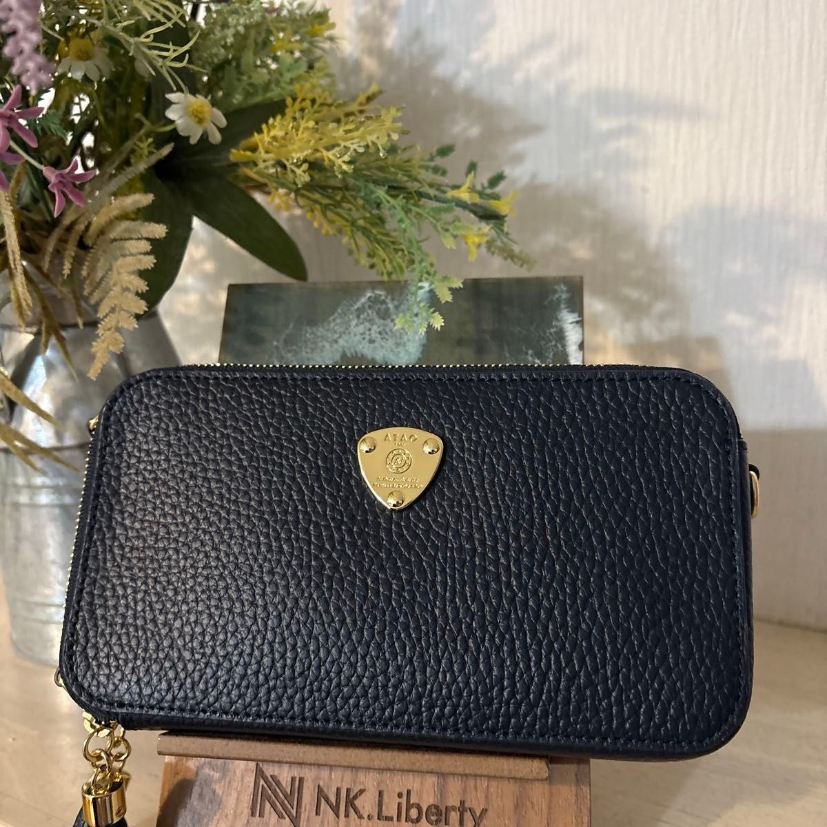 セール中 未使用級 アタオ ATAO アミュレット ケリー ネイビー