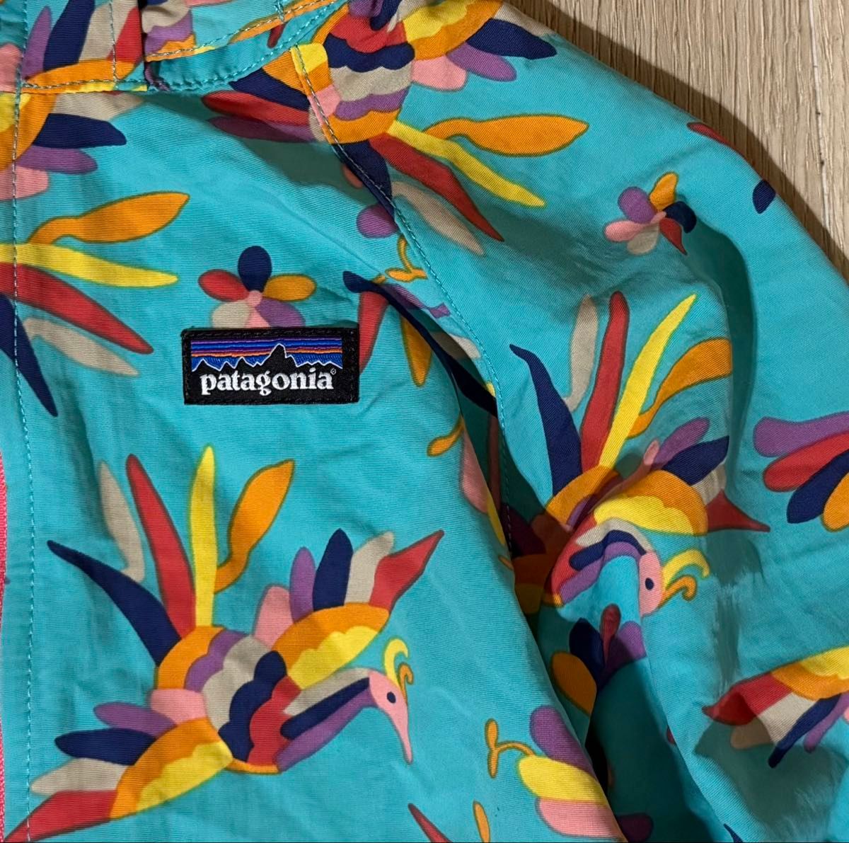 美品 正規品 パタゴニア patagonia 5T キッズ バギーズ フード付き