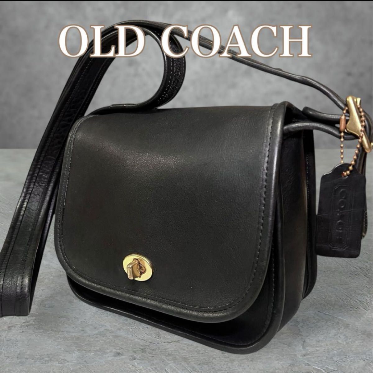 オールドコーチ 9965 ターンロック ショルダーバッグ OLD COACH 黒