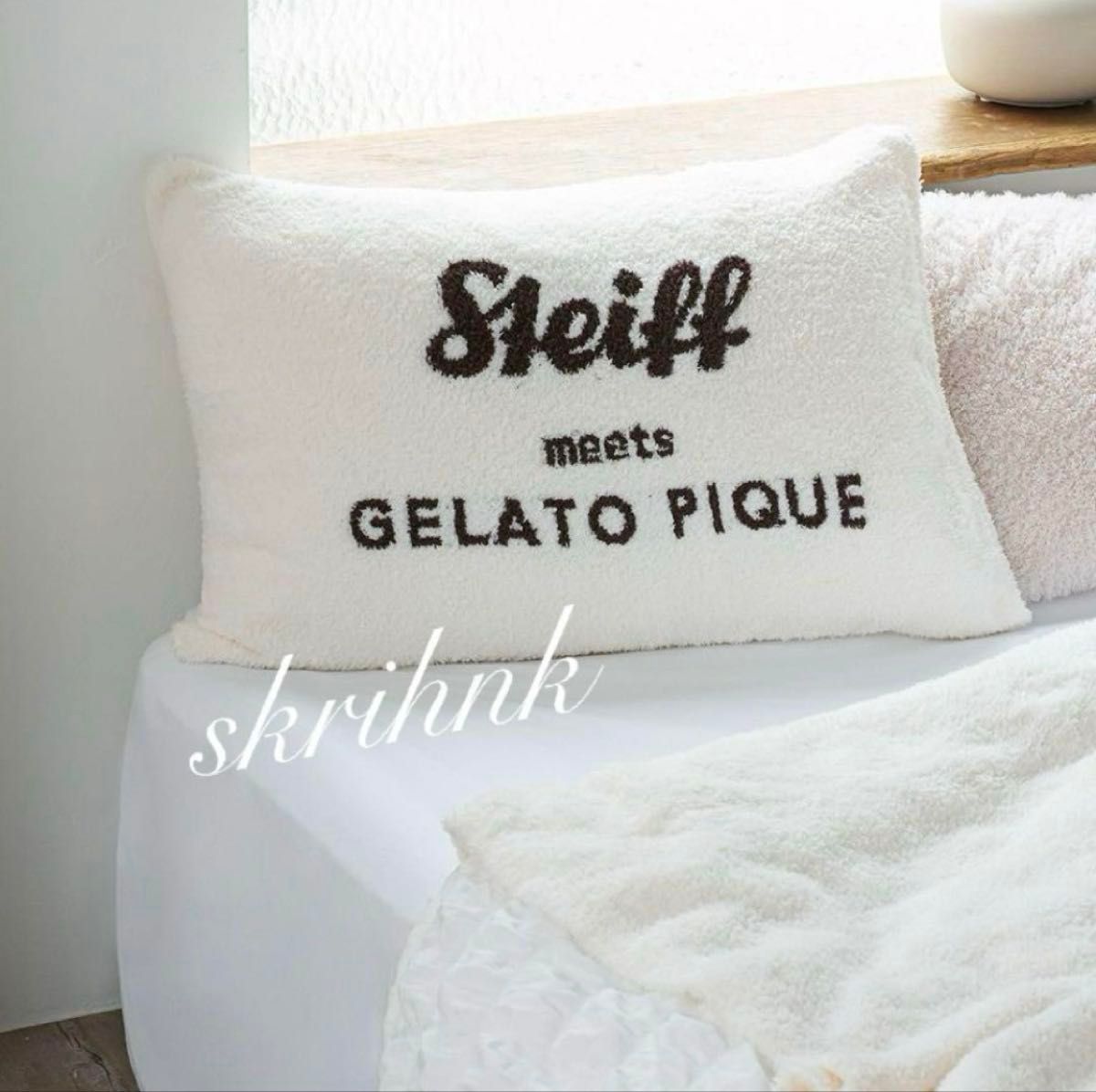 ジェラートピケ シュタイフ Jamesジャガードマルチカバー＆ピロー