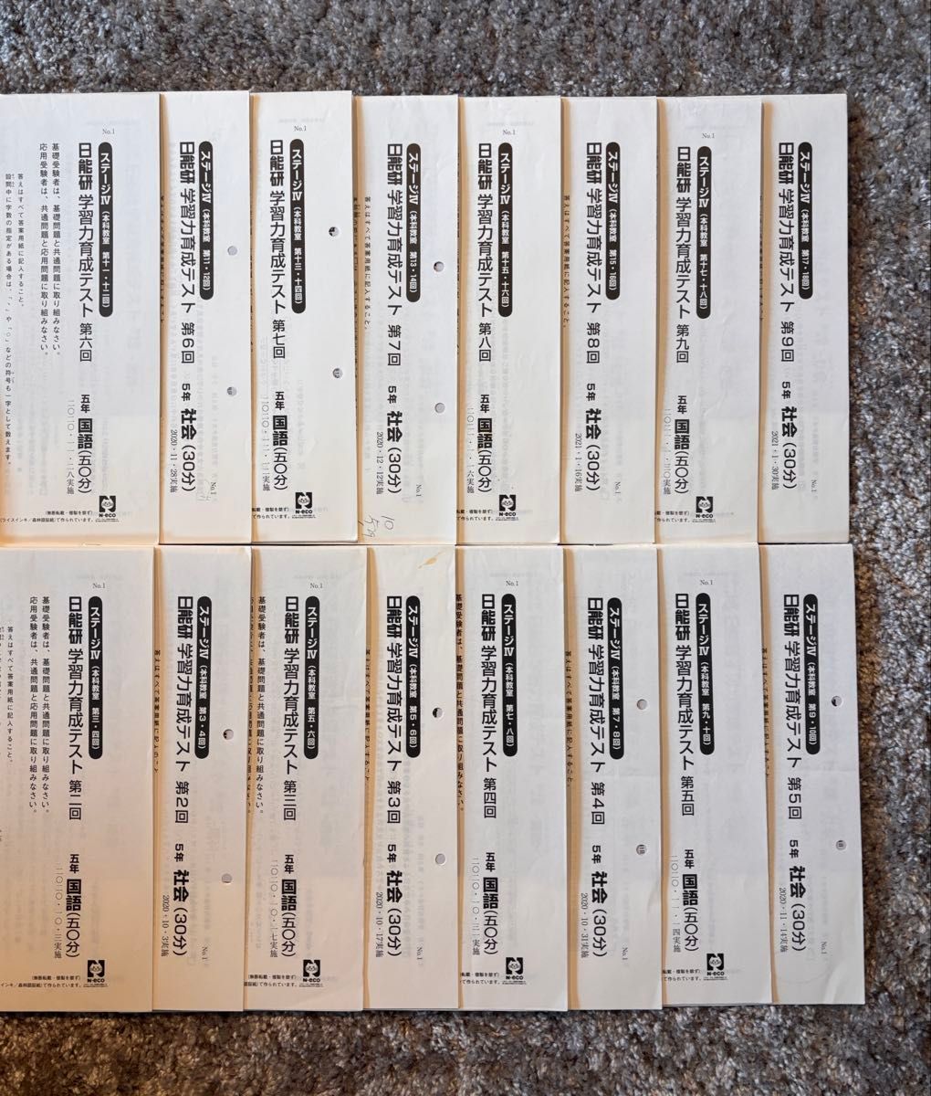 早い者勝ち 2020年 日能研 5年 後期 学習力育成テスト ステージIV 第1