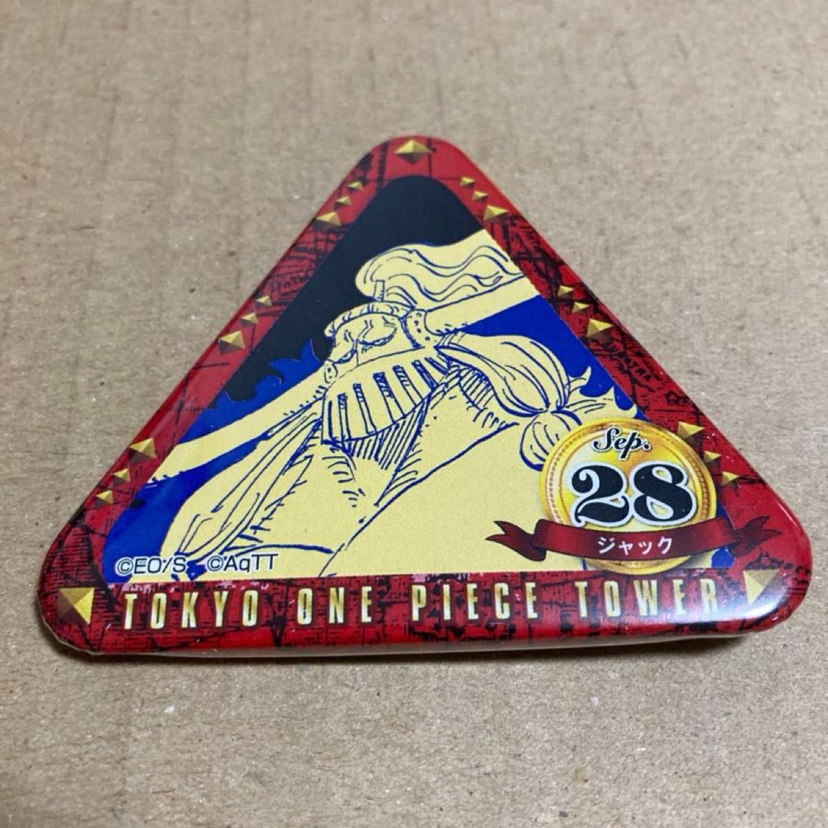 レア】東京ワンピースタワー トンガリバースデー缶バッジ ジャック 9月