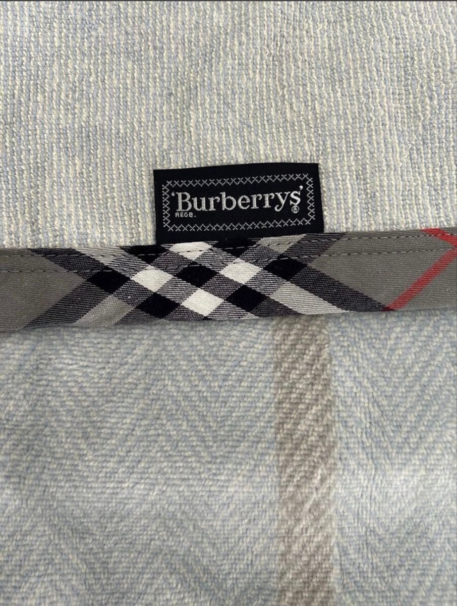 未使用 バーバリー Burberrys 綿毛布 ピュアコットン 西川産業 綿100