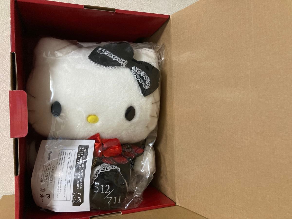ハローキティ セブンイレブン限定 ブラック ぬいぐるみ 711体限定