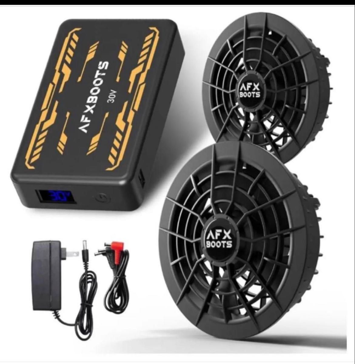 AFXBOOTS ファン バッテリーセット バッテリー 空調服用ファン ファン