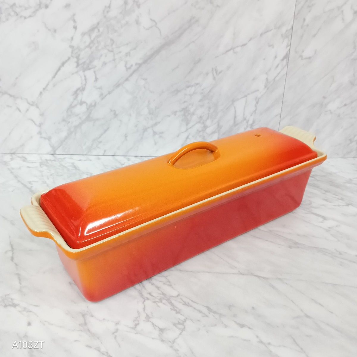 LE CREUSET ルクルーゼ テリーヌ・レクタ オレンジ 32cm 廃盤品/ル