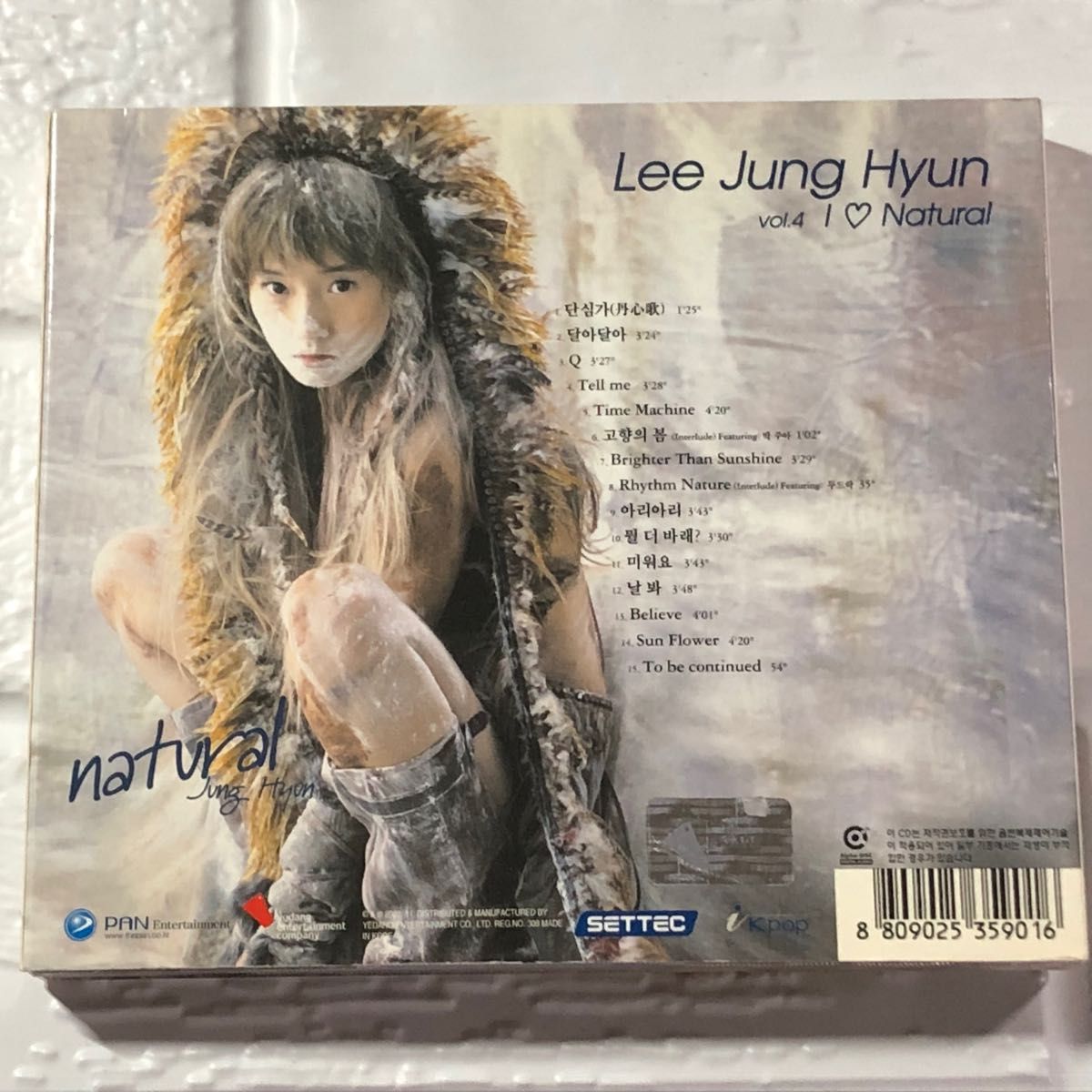 Lee Jung Hyun VOL 4 I Love Natural イ・ジョンヒョン 4集 CD 歌詞