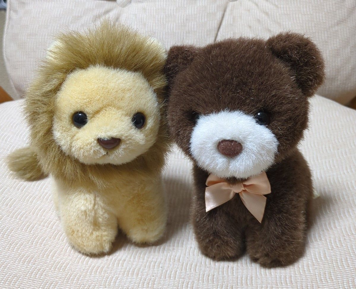 レトロ ぬいぐるみ くま ライオン NAKAJIMA ナカジマ Heart & Heart