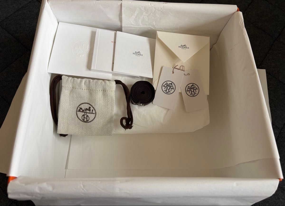 HERMES エルメス バーキン25 空箱 付属品 ボックス BOX オレンジ 収納