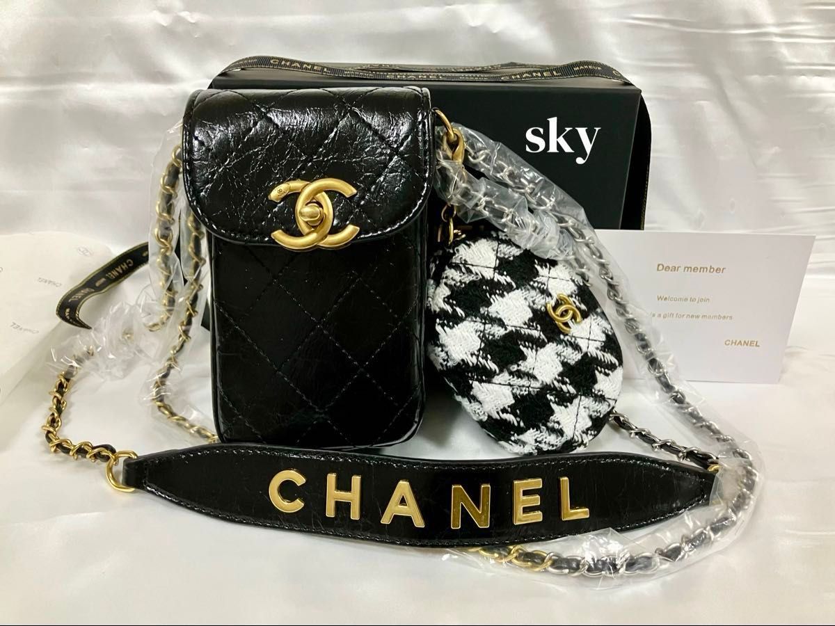 新品 シャネル ノベルティ ショルダーバッグ スマホポーチ ミニバッグ