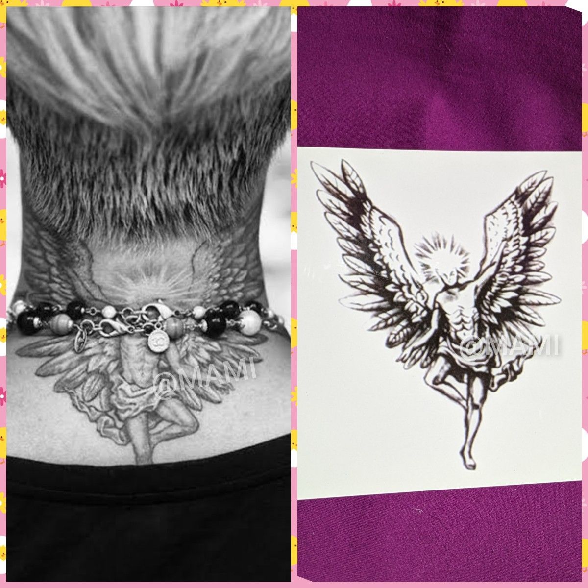 G-DRAGON タトゥーシール ジヨン TATTOOシール 堕天使 天使の羽