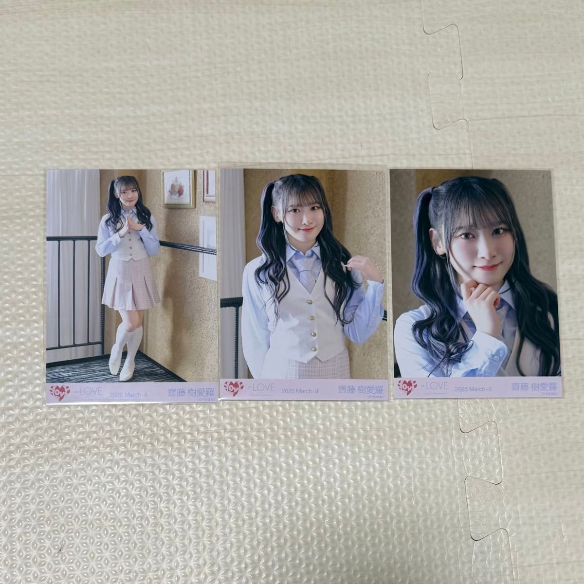 イコラブ 齋藤樹愛羅 生写真 「とくベチュ して／恋人以上 好き未満