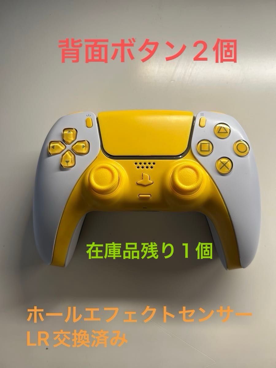 PS5 カスタム コントローラー背面ボタン2個 ホールエフェクトセンサー