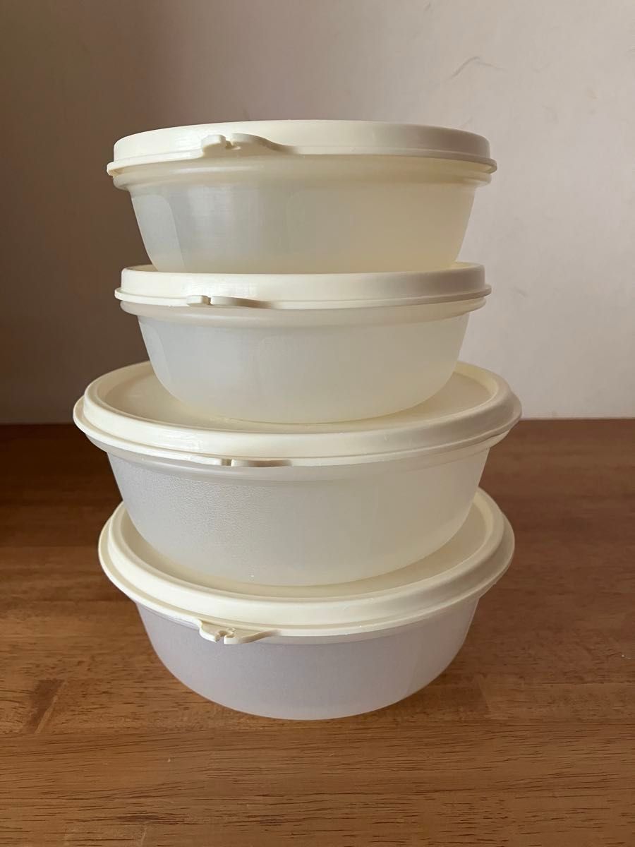 タッパーウェア ハンディボール 大小 300ml&600ml 4個セット 丸型