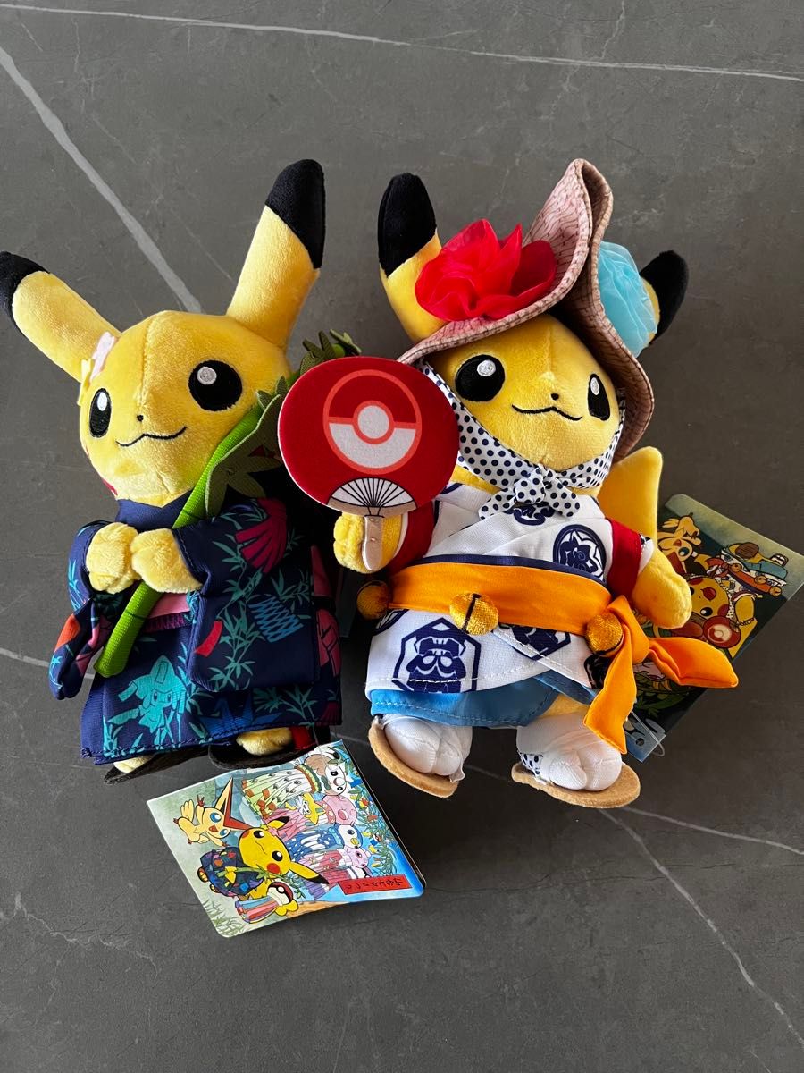 ポケモンセンター限定 祭りごっこピカチュウ ぬいぐるみ 2体セット