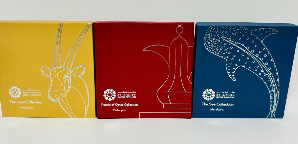 超希少】大阪関西万博 2025 カタール館限定 ピンバッジ 3種セット