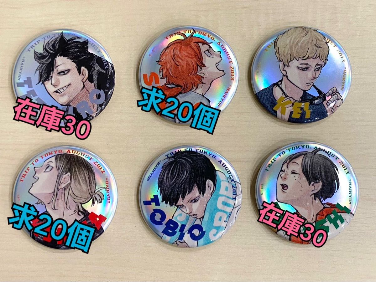 ハイキュー ジャンプ GIGA 受注 缶バッジ 応募者全員サービス 全サ