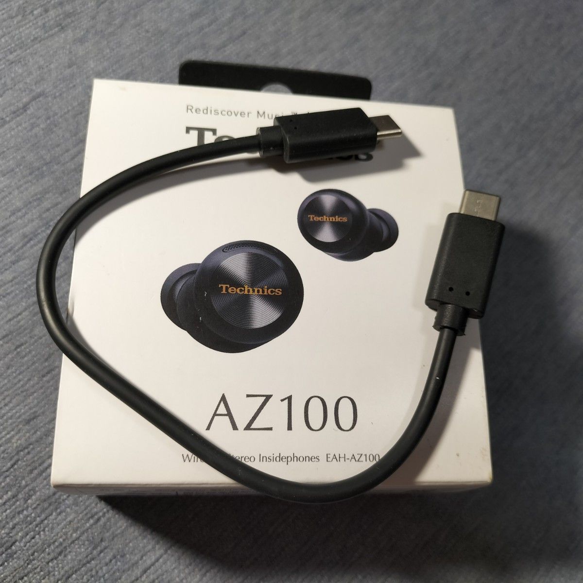 Technics eah-az100 充電コードのみ テクニクス イヤホン ブラック