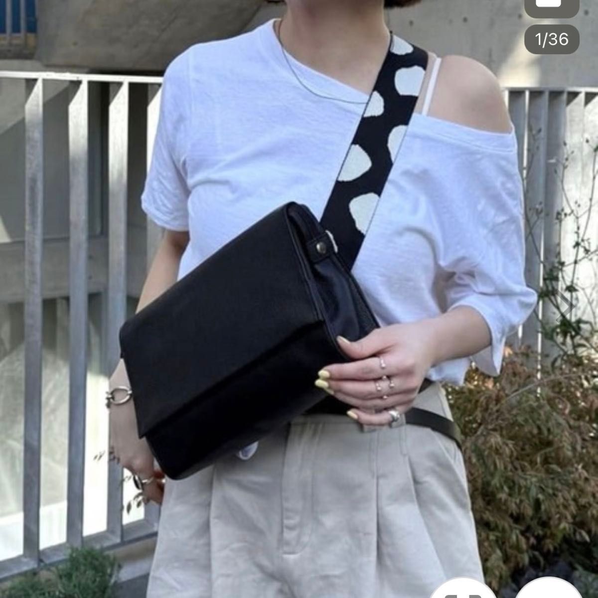 ear PAPILLONNER イアパピヨネ ダルメシアンボディショルダーバッグ