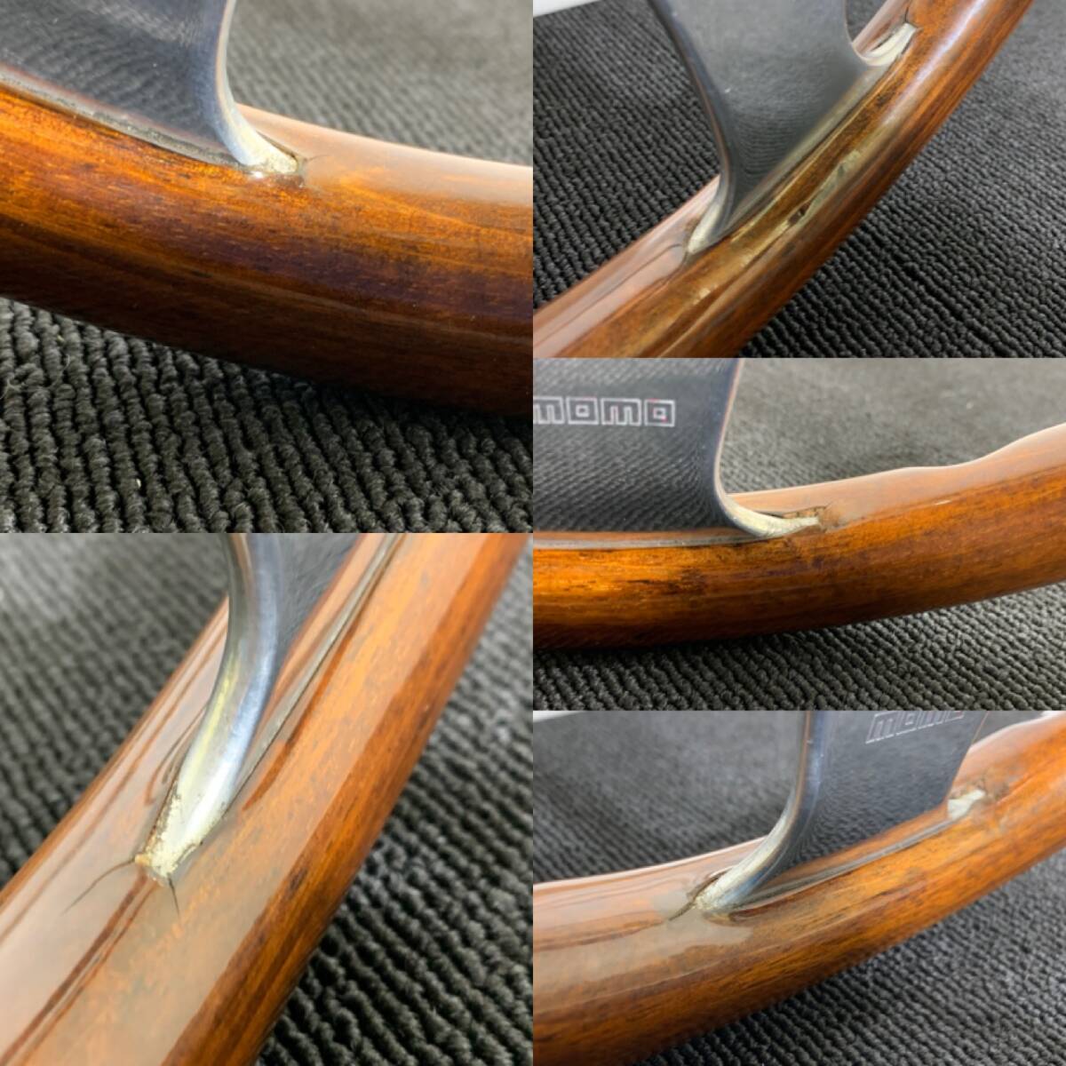 希少美品 モモ MOMO チャレンジ 36Φ ウッド ステアリング 1993年製