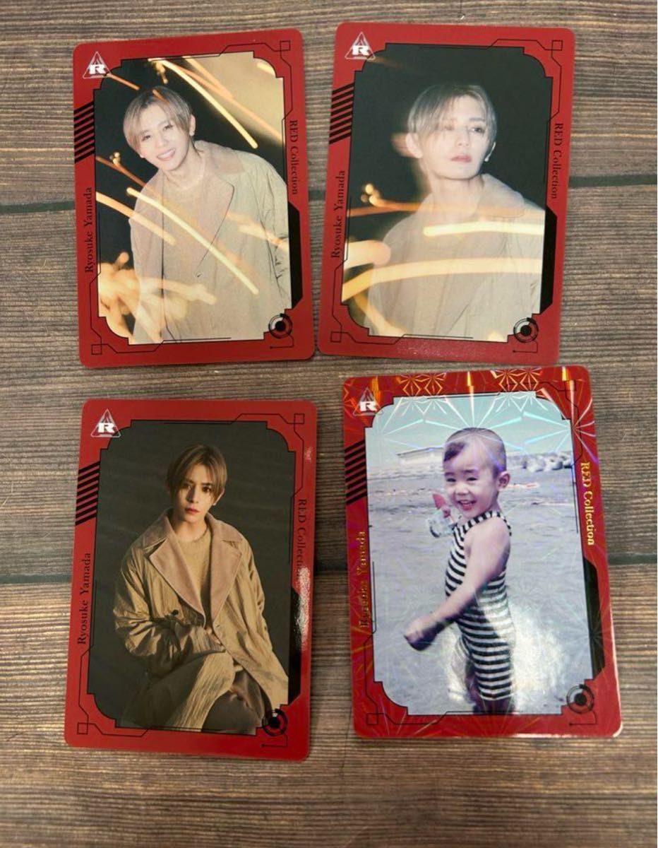 山田涼介 トレカ ビュジュアルカード RED 4種類｜Yahoo!フリマ（旧