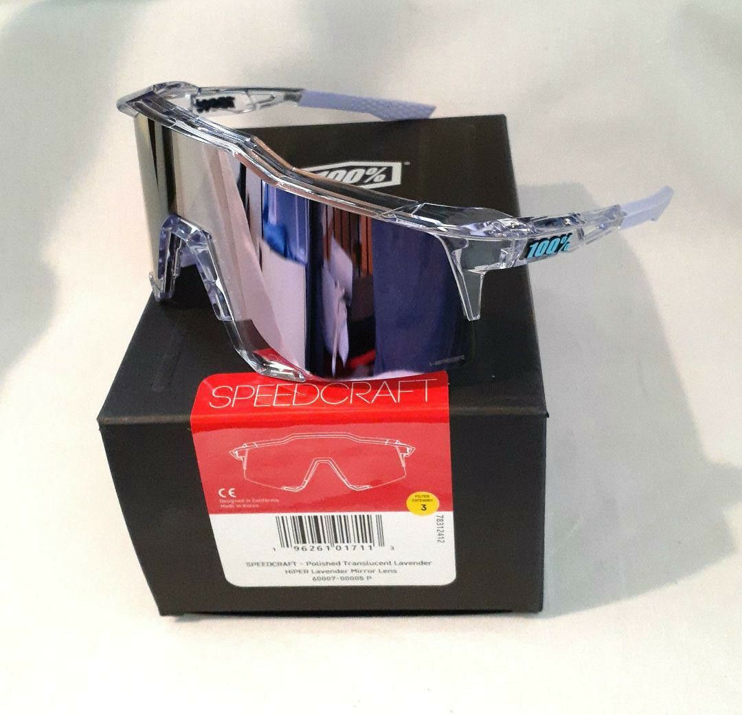 100% Speedcraft ラベンダーミラー ワンハンドレッド サングラス