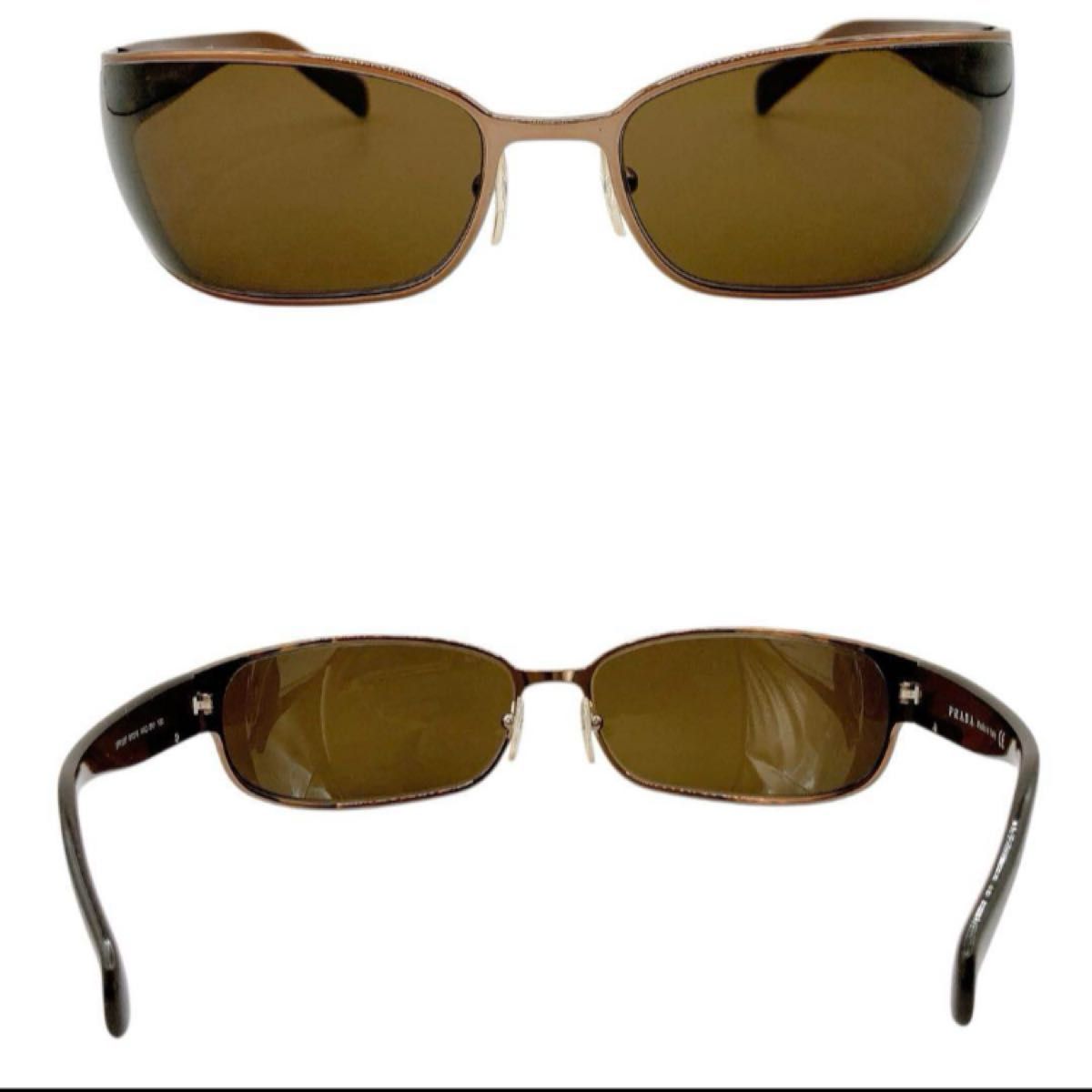 美品 PRADA プラダ サングラス 浜田省吾着用 SPR53F ブラウン 激レア