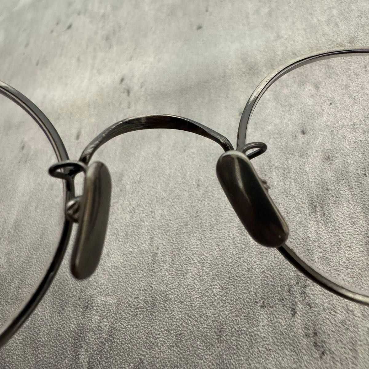 美品 ルノア M5-05 メタルフレーム ラウンド ゴールド 中古伊達メガネ