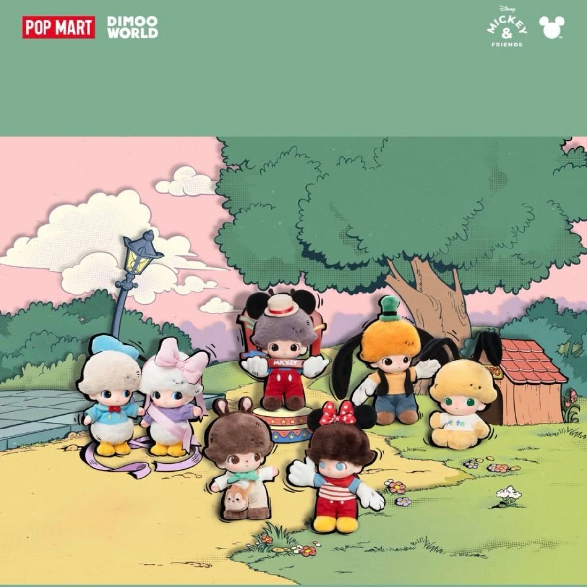 DIMOO WORLD × DISNEY シリーズ ぬいぐるみ キーチェーン 新品未開封