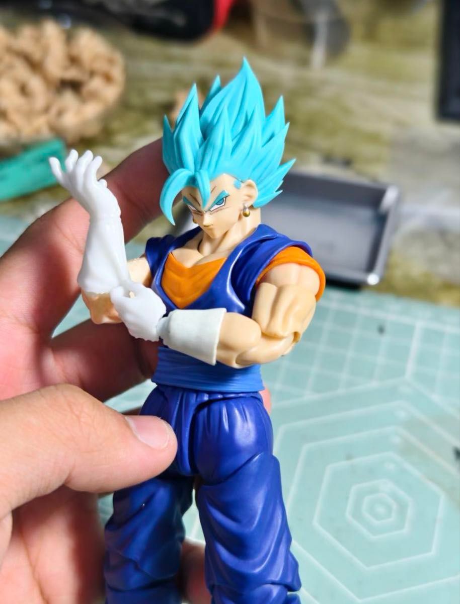 S H Figuarts用 ベジット ブルー カスタムヘッドパーツ｜Yahoo!フリマ