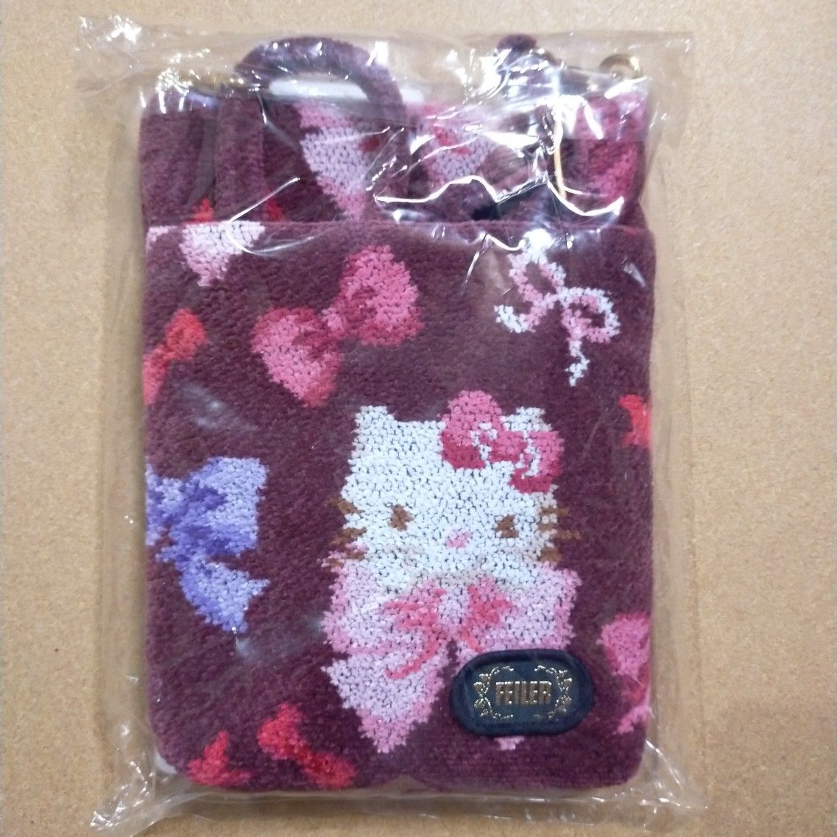 ミニショルダーバッグ リボン ハローキティ SANRIO × FEILER サンリオ