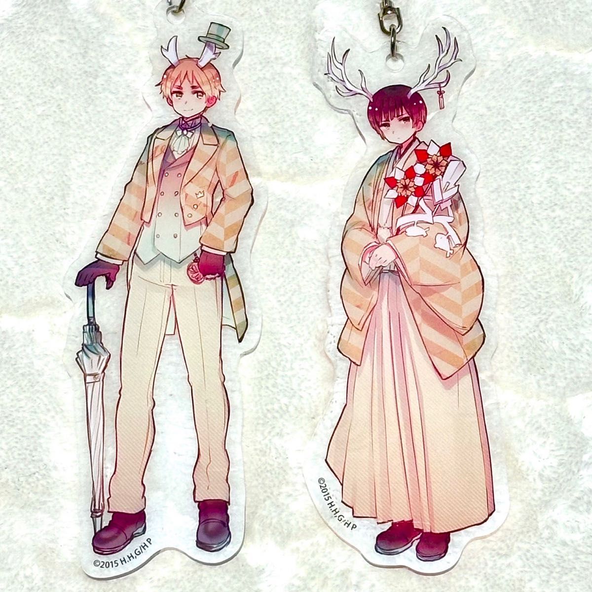 原作絵】ヘタリア つのたりあ アクリルキーホルダー 日本 イギリス