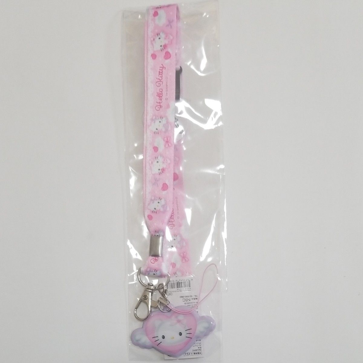 ハローキティ ストラップ キティ サンリオ エンジェル 天使 ピンク